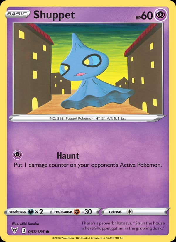 Shuppet 067/185 Vivid Voltage Pokémon card