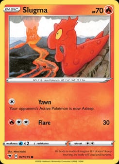 Slugma 027/185 Common – Vivid Voltage Pokémon card