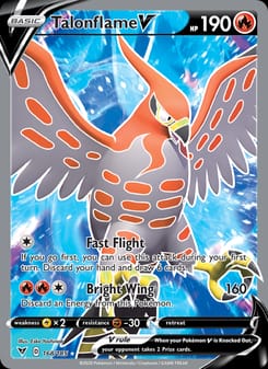 Talonflame V 168/185 Ultra Rare – Vivid Voltage Pokémon card