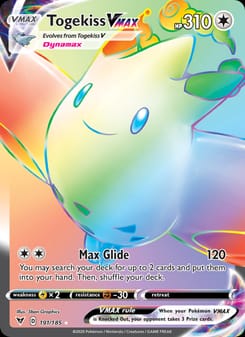 Togekiss VMAX 191/185 Secret Rare – Vivid Voltage Pokémon card