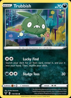 Trubbish 110/185 Common – Vivid Voltage Pokémon card