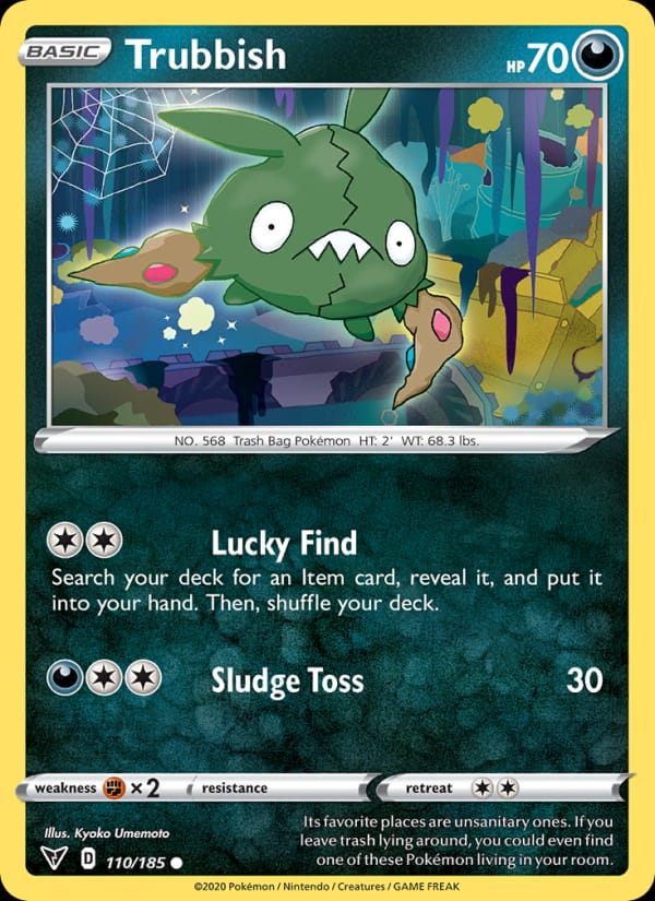 Trubbish 110/185 Vivid Voltage Pokémon card
