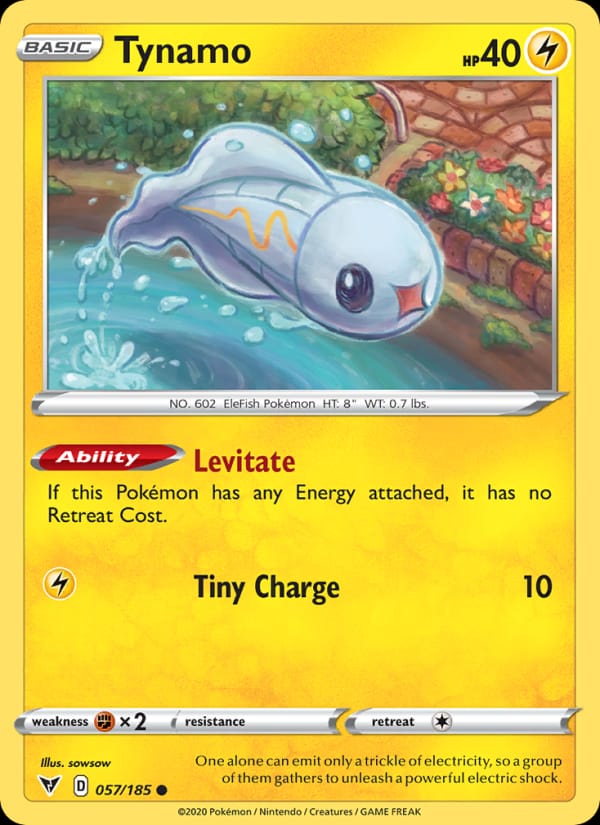 Tynamo 057/185 Vivid Voltage Pokémon card