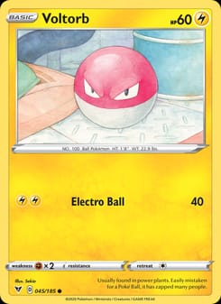 Voltorb 045/185 Common – Vivid Voltage Pokémon card