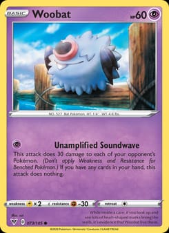 Woobat 073/185 Common – Vivid Voltage Pokémon card