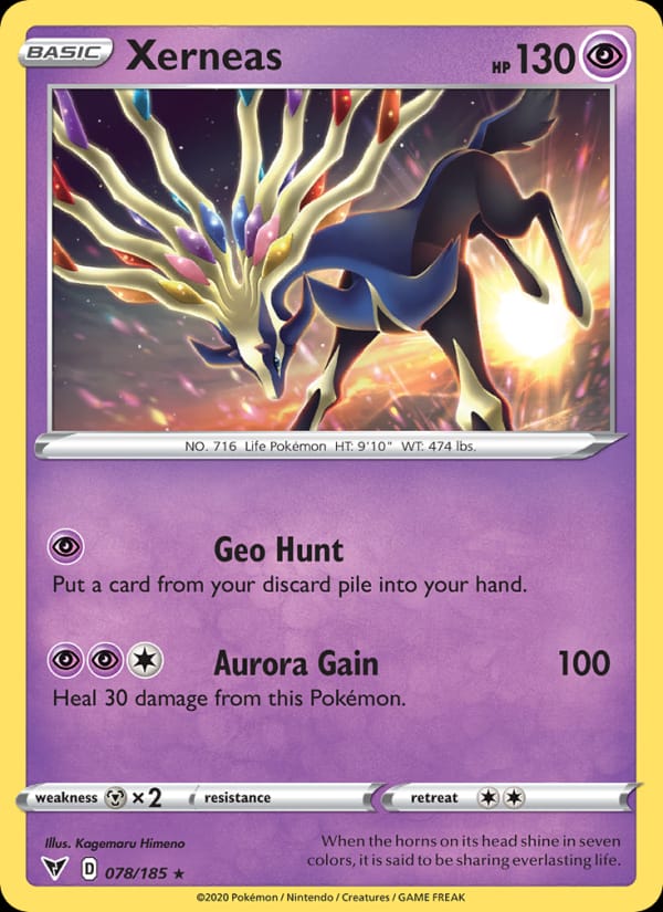 Xerneas 078/185 Vivid Voltage Pokémon card