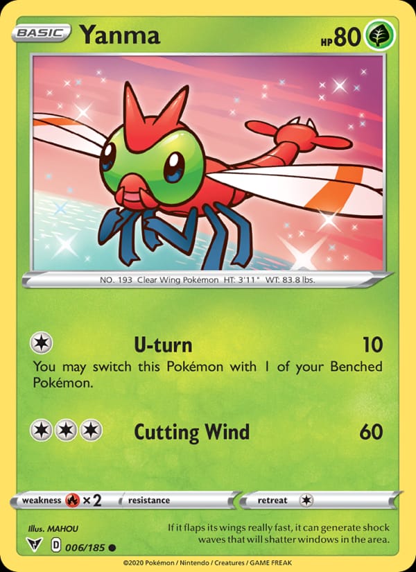 Yanma 006/185 Vivid Voltage Pokémon card
