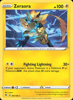 Zeraora 061/185 Holo Rare – Vivid Voltage Pokémon card