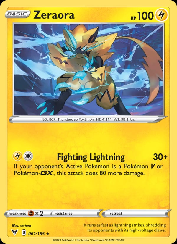 Zeraora 061/185 Vivid Voltage Pokémon card