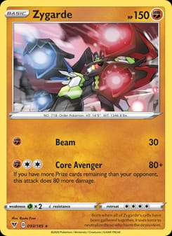 Zygarde 093/185 Holo Rare – Vivid Voltage Pokémon card