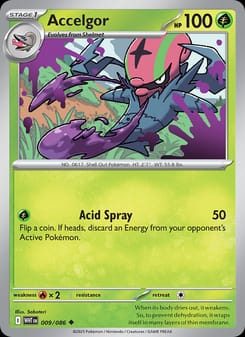 Accelgor 009/086 Uncommon – White Flare Pokémon card