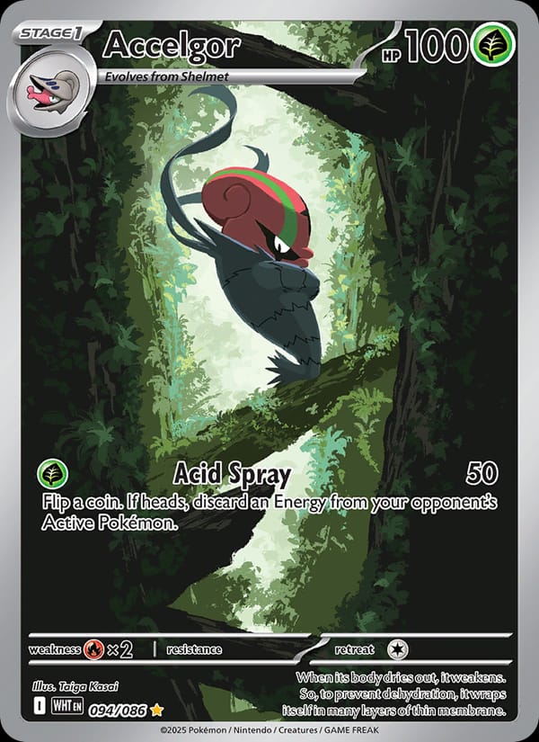 Accelgor 094/086 White Flare Pokémon card