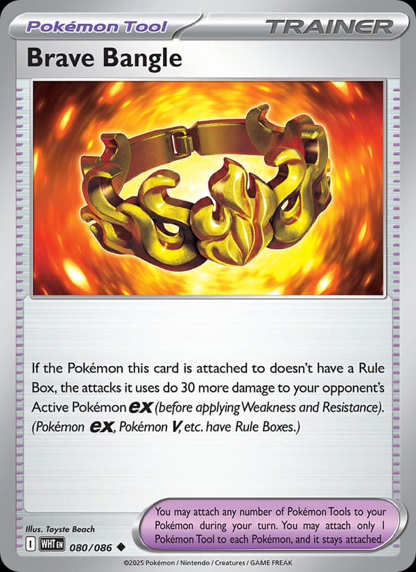 Brave Bangle 080/086 White Flare Pokémon card