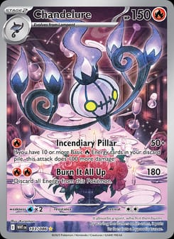 Chandelure 103/086 Illustration Rare – White Flare Pokémon card