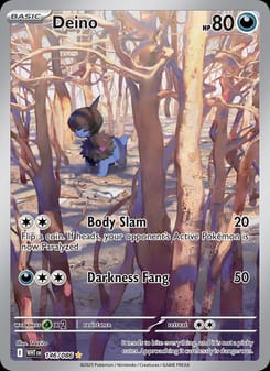 Deino 146/086 Illustration Rare – White Flare Pokémon card