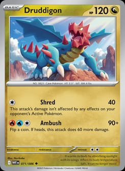 Druddigon 071/086 Uncommon – White Flare Pokémon card