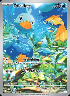 Ducklett 109/086 Illustration Rare – White Flare Pokémon card