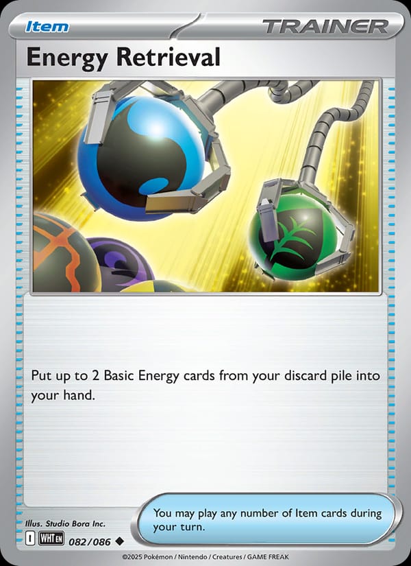Energy Retrieval 082/086 White Flare Pokémon card