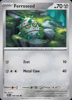 Ferroseed 068/086 Common – White Flare Pokémon card