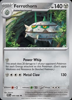 Ferrothorn 069/086 Uncommon – White Flare Pokémon card