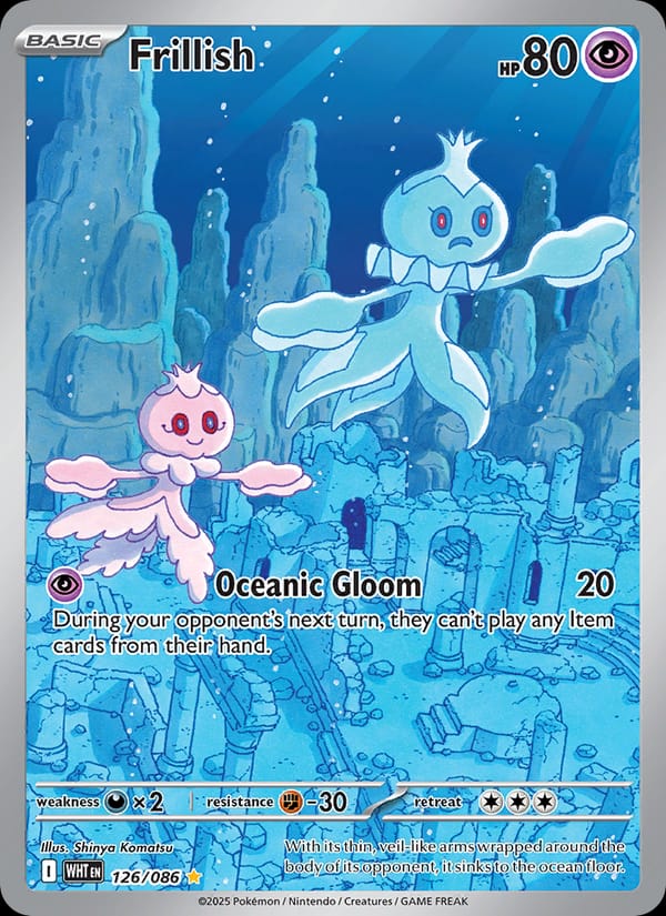 Frillish 126/086 White Flare Pokémon card