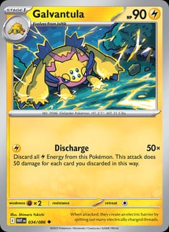 Galvantula 034/086 Uncommon – White Flare Pokémon card