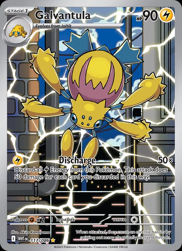 Galvantula 117/086 White Flare Pokémon card