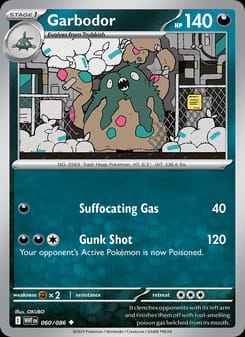 Garbodor 060/086 Uncommon – White Flare Pokémon card
