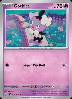 Gothita 041/086 Common – White Flare Pokémon card