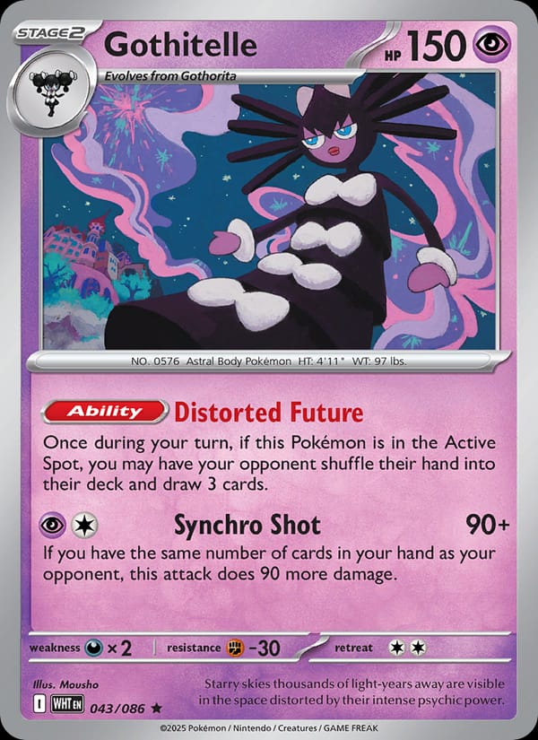 Gothitelle 043/086 White Flare Pokémon card