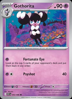 Gothorita 042/086 Common – White Flare Pokémon card