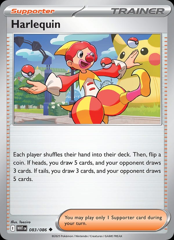 Harlequin 083/086 White Flare Pokémon card
