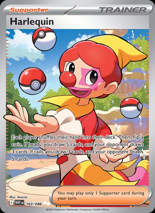 Harlequin 163/086 White Flare Pokémon card