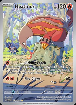 Heatmor 104/086 Illustration Rare – White Flare Pokémon card