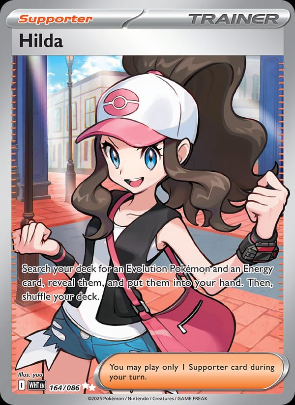 Hilda 164/086 White Flare Pokémon card