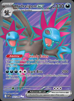 Hydreigon ex 161/086 Ultra Rare – White Flare Pokémon card
