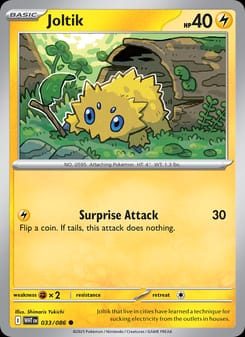 Joltik 033/086 Common – White Flare Pokémon card