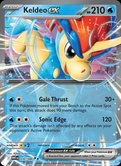 Keldeo ex 030/086 Double Rare – White Flare Pokémon card