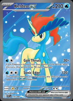 Keldeo ex 159/086 Ultra Rare – White Flare Pokémon card