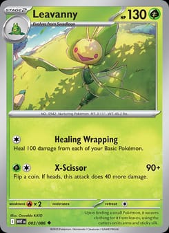 Leavanny 003/086 Uncommon – White Flare Pokémon card