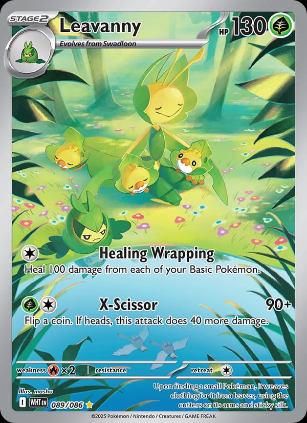 Leavanny 089/086 White Flare Pokémon card