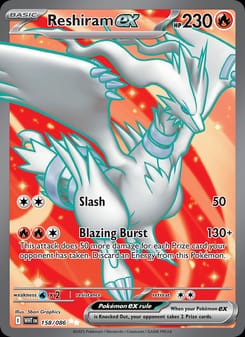 Reshiram ex 158/086 Ultra Rare – White Flare Pokémon card