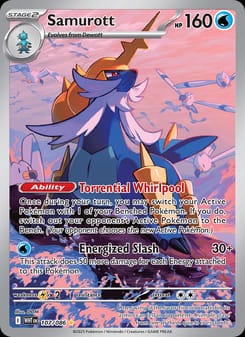 Samurott 107/086 Illustration Rare – White Flare Pokémon card
