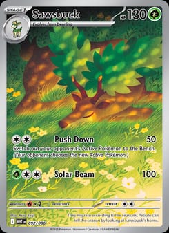 Sawsbuck 092/086 Illustration Rare – White Flare Pokémon card