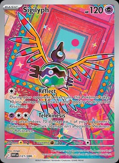 Sigilyph 121/086 Illustration Rare – White Flare Pokémon card