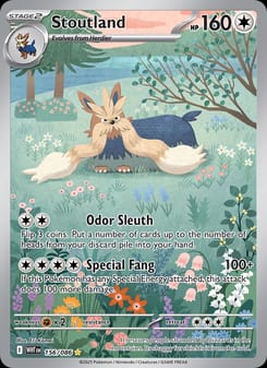 Stoutland 156/086 Illustration Rare – White Flare Pokémon card