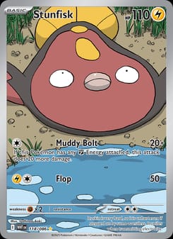 Stunfisk 118/086 Illustration Rare – White Flare Pokémon card