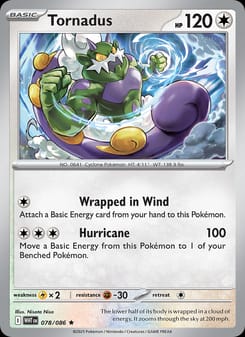 Tornadus 078/086 Rare – White Flare Pokémon card