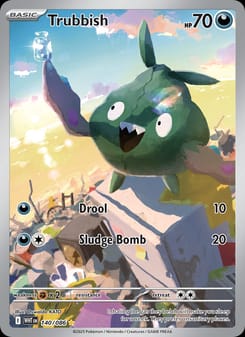 Trubbish 140/086 Illustration Rare – White Flare Pokémon card