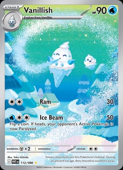 Vanillish 112/086 Illustration Rare – White Flare Pokémon card